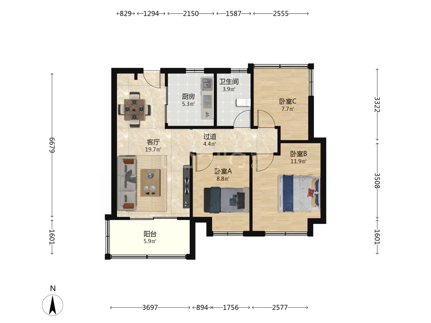 南京世茂城品二手房房源图片