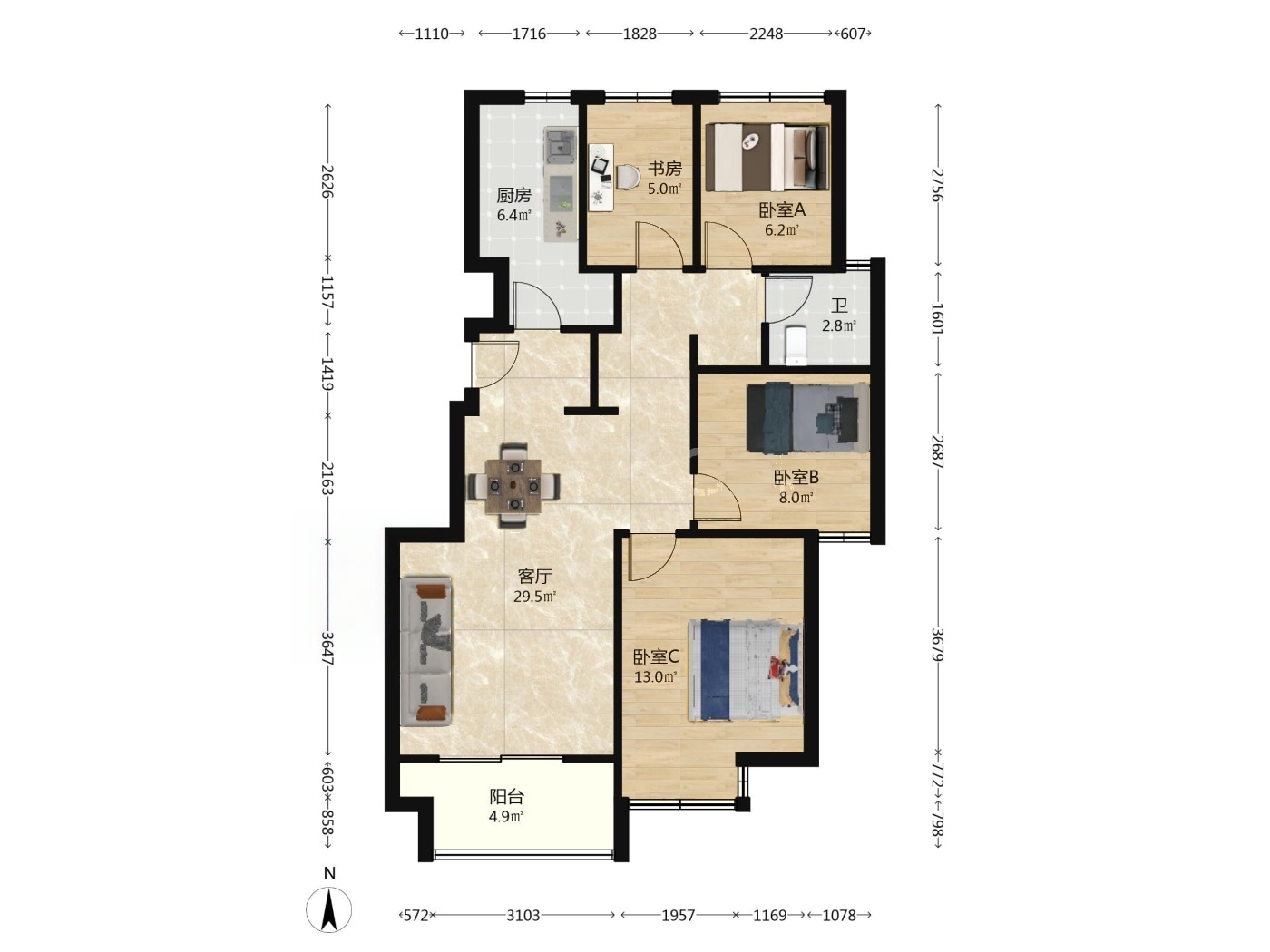 南京银城一方山二手房房源图片