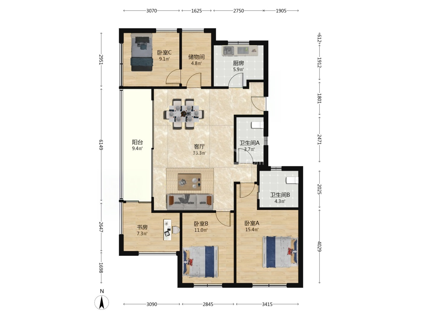 南京新城玖珑湖二期二手房房源图片