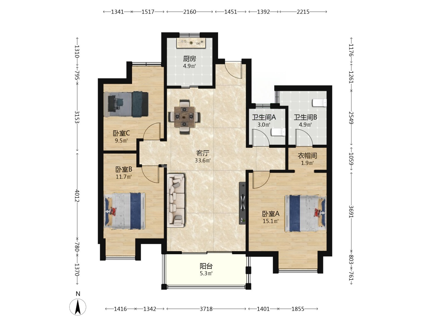 南京万科金域蓝湾二手房房源图片