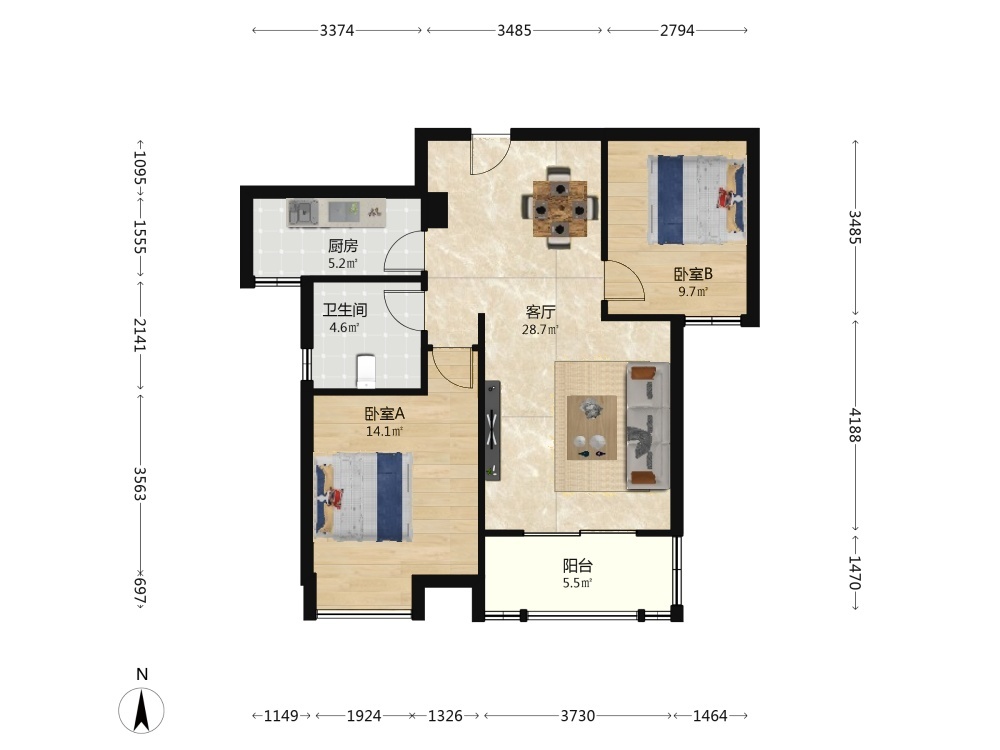 南京万科金域蓝湾二手房房源图片