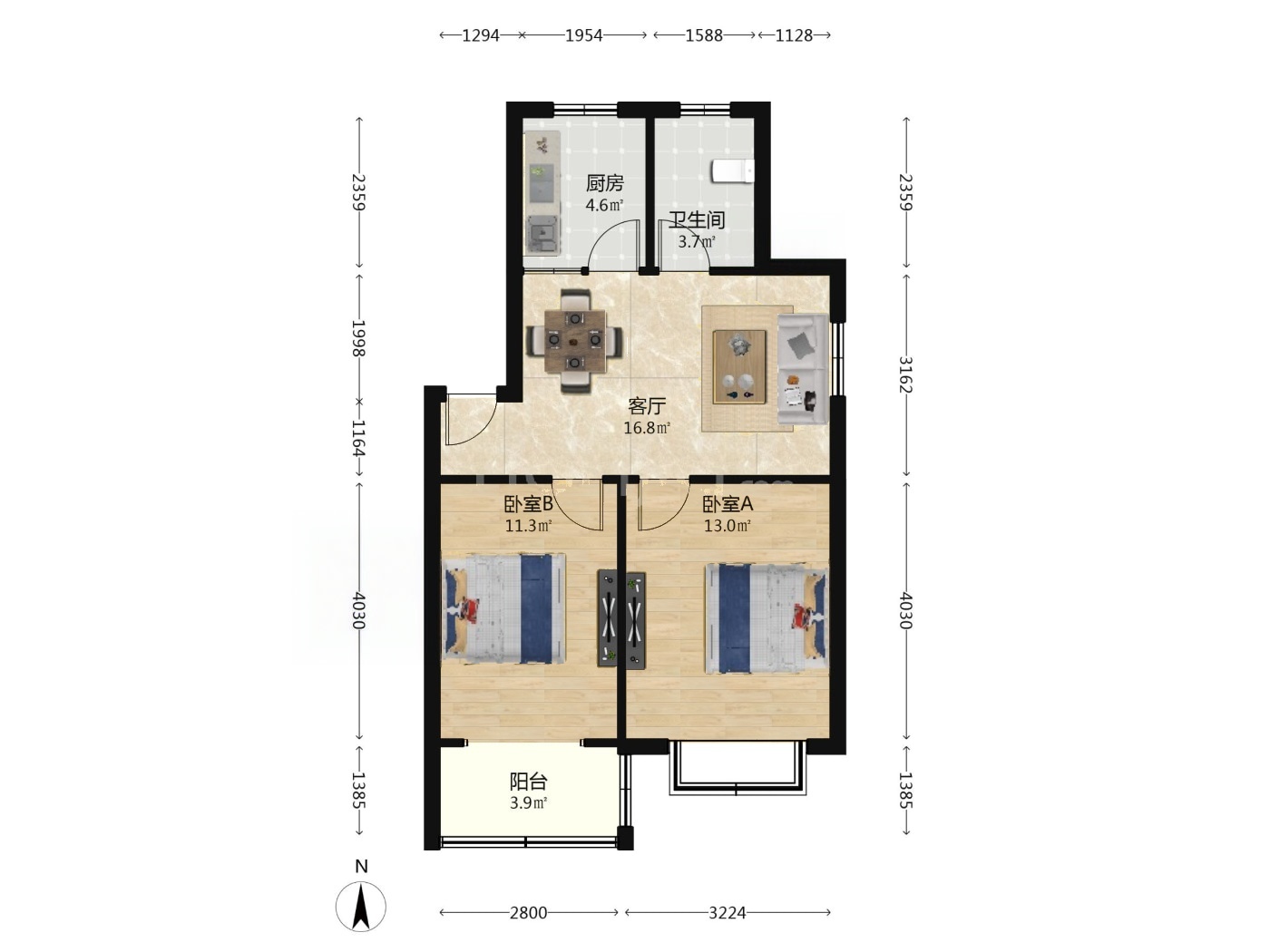 南京天景山公寓花锦苑二手房房源图片