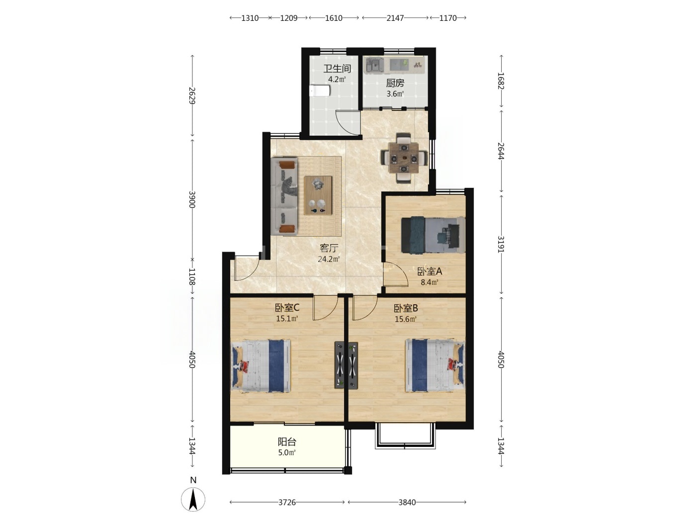 南京天景山公寓欣荣苑二手房房源图片
