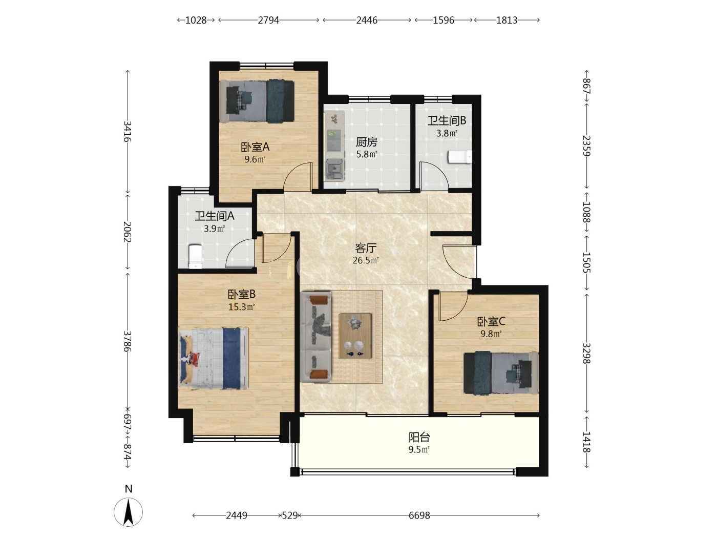 南京中海和山二手房房源图片