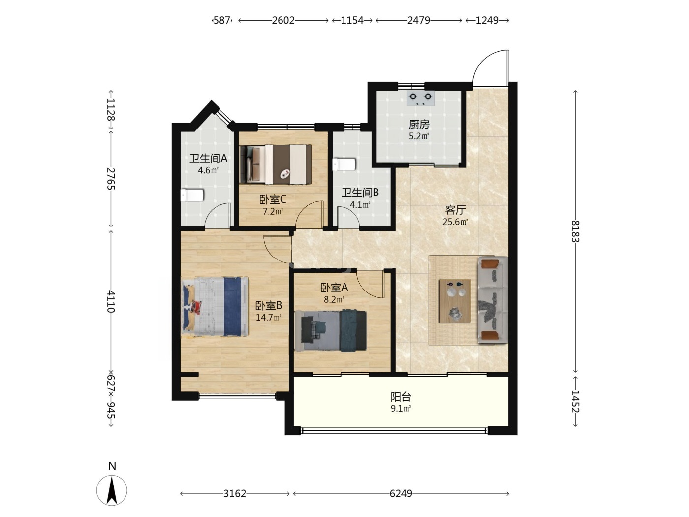 南京七里湖山花园二手房房源图片