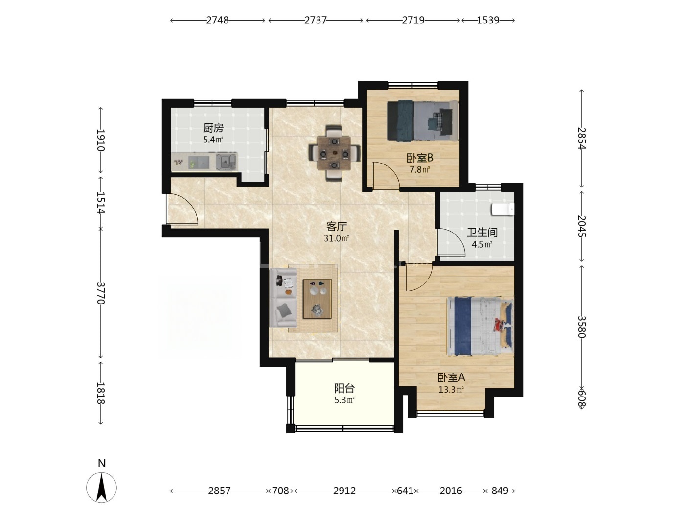 南京万科金域蓝湾二手房房源图片