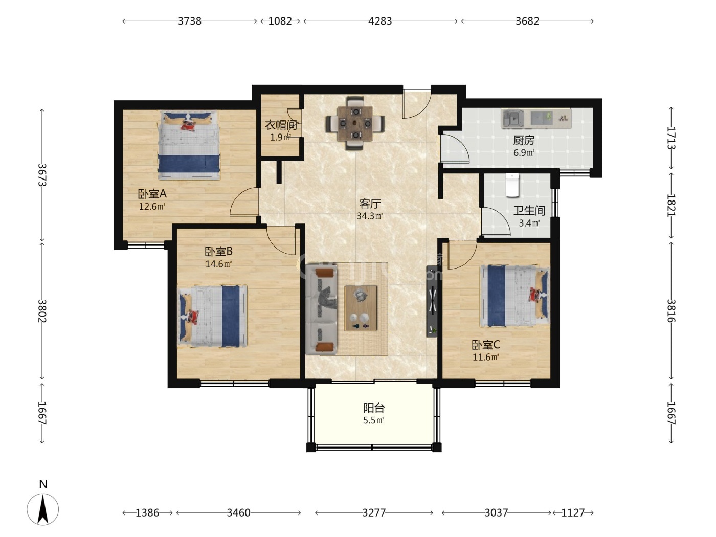 南京万科金域蓝湾二手房房源图片