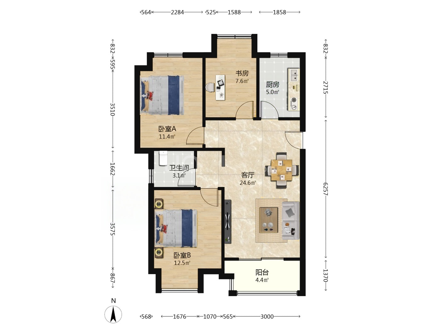 南京万科金域蓝湾二手房房源图片