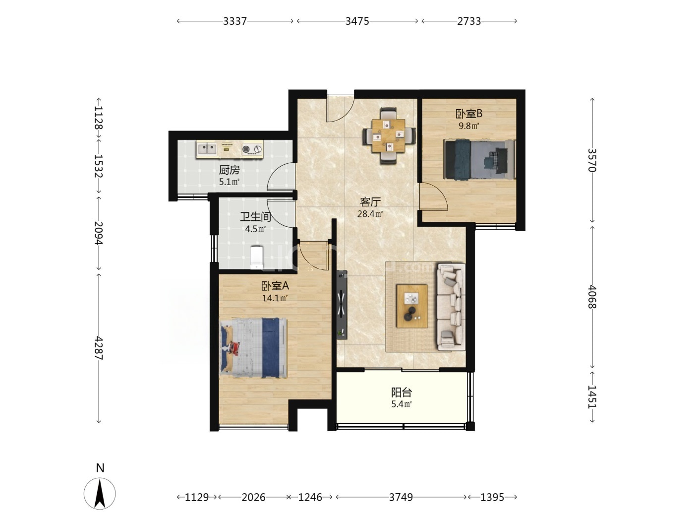 南京万科金域蓝湾二手房房源图片