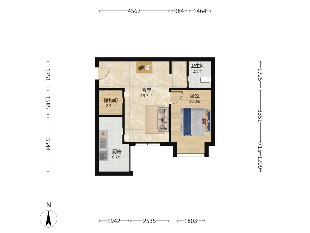 南京21世纪国际公寓西区二手房房源图片