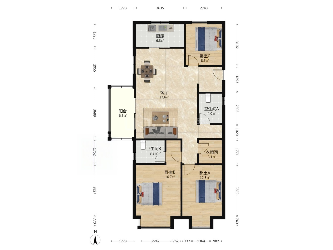 南京万科金域蓝湾二手房房源图片