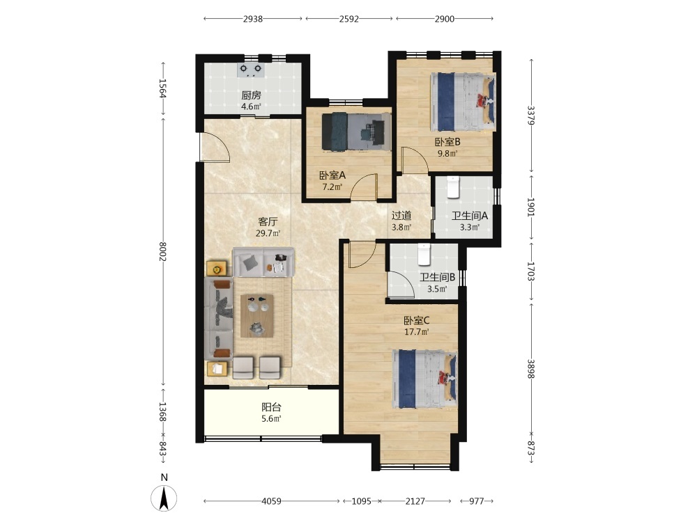 南京上坊新城二手房房源图片