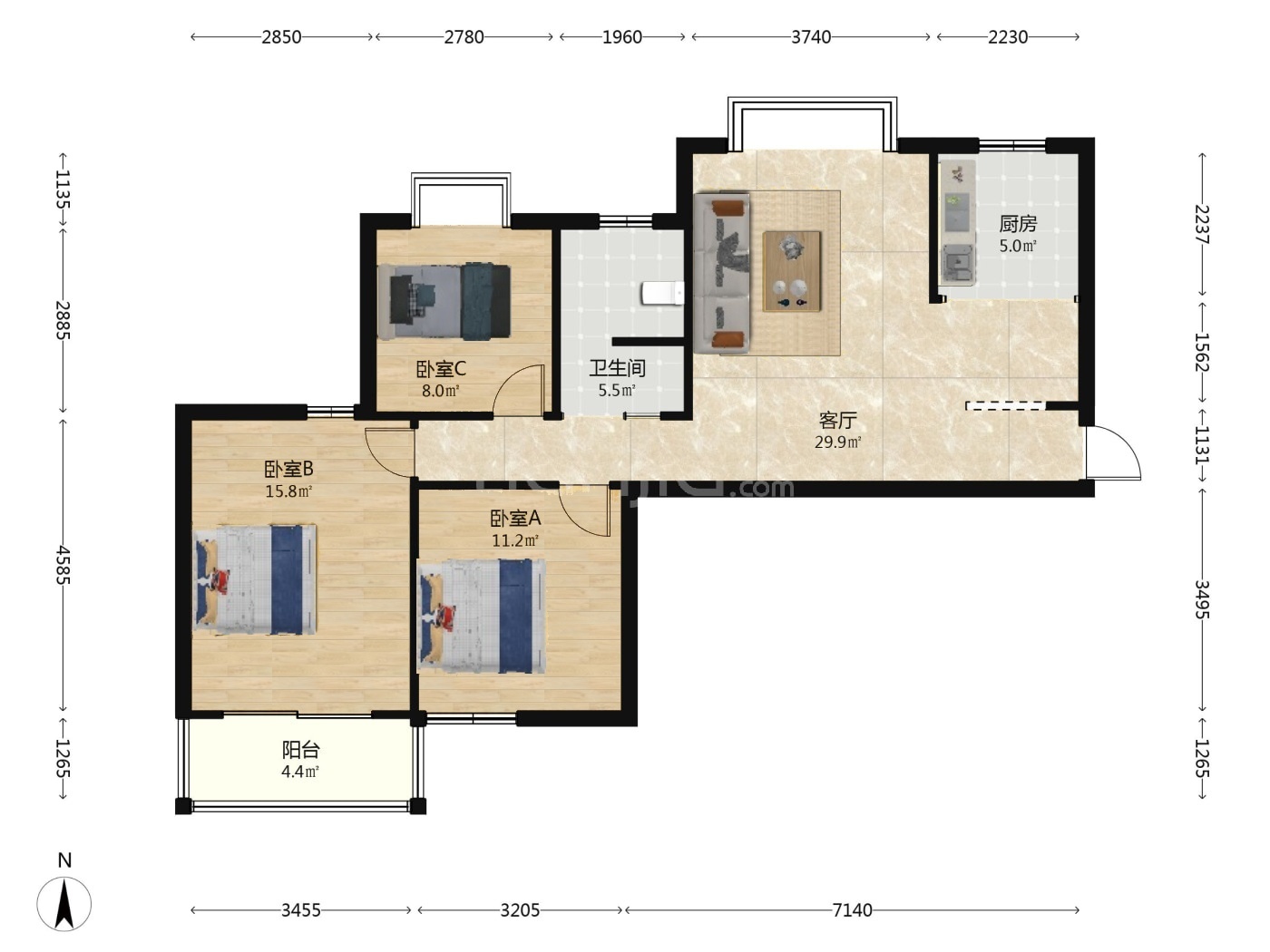 南京双赢花园二手房房源图片