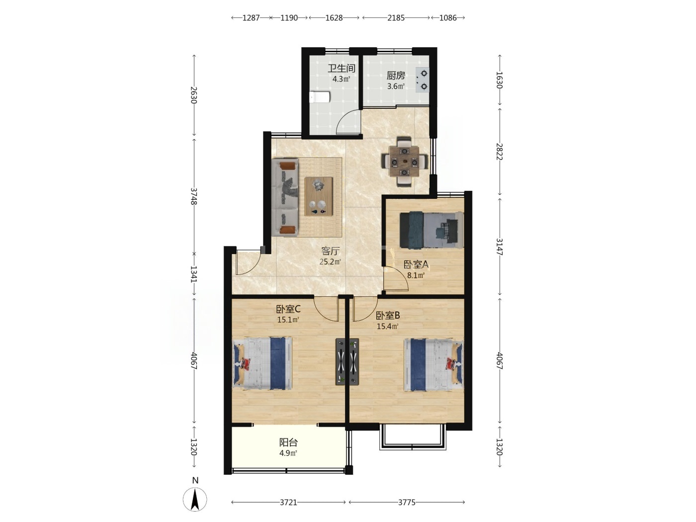 南京天景山公寓春秀苑二手房房源图片