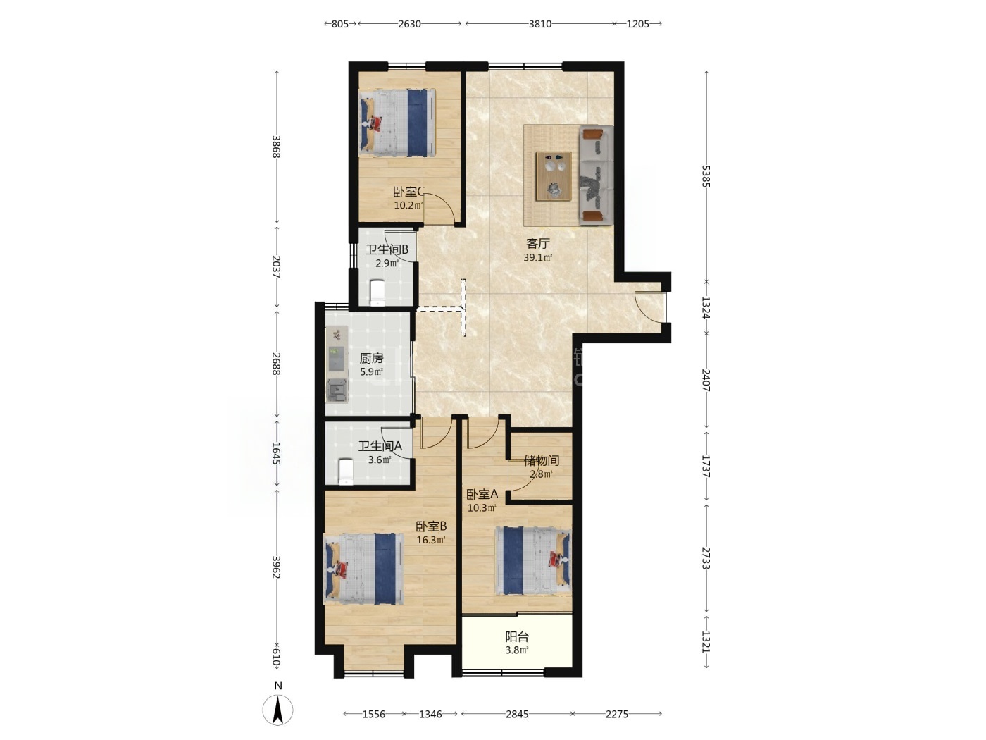 南京悦恒君铂国际二手房房源图片
