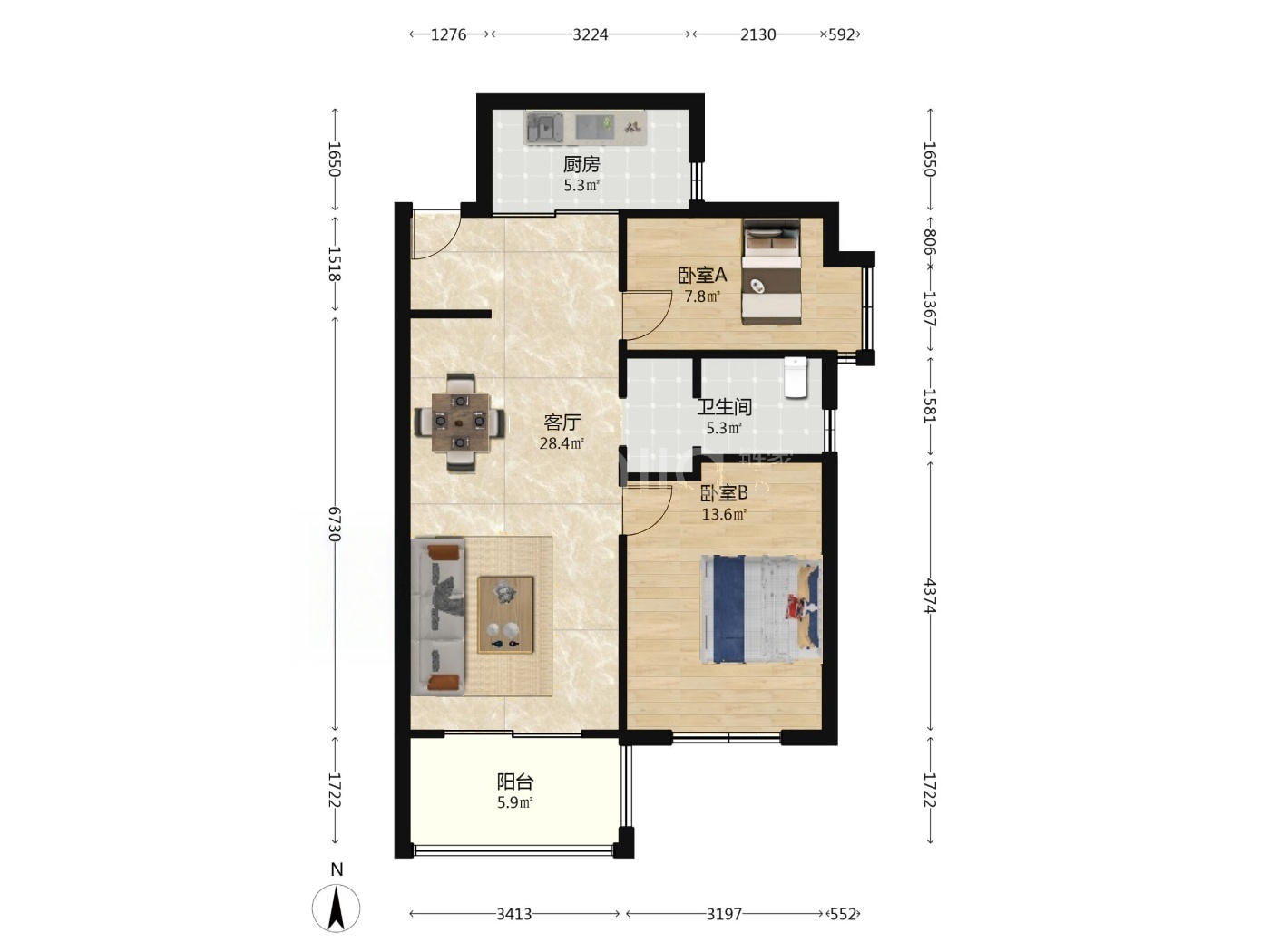 南京同曦青春水岸二手房房源图片