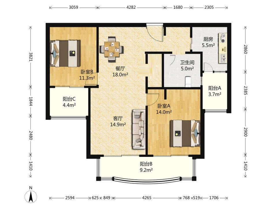 上海雅州公寓二手房房源图片