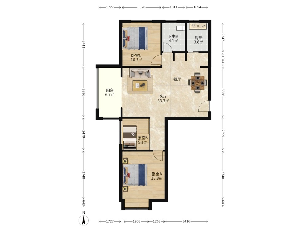 上海禹洲老城里二手房房源图片