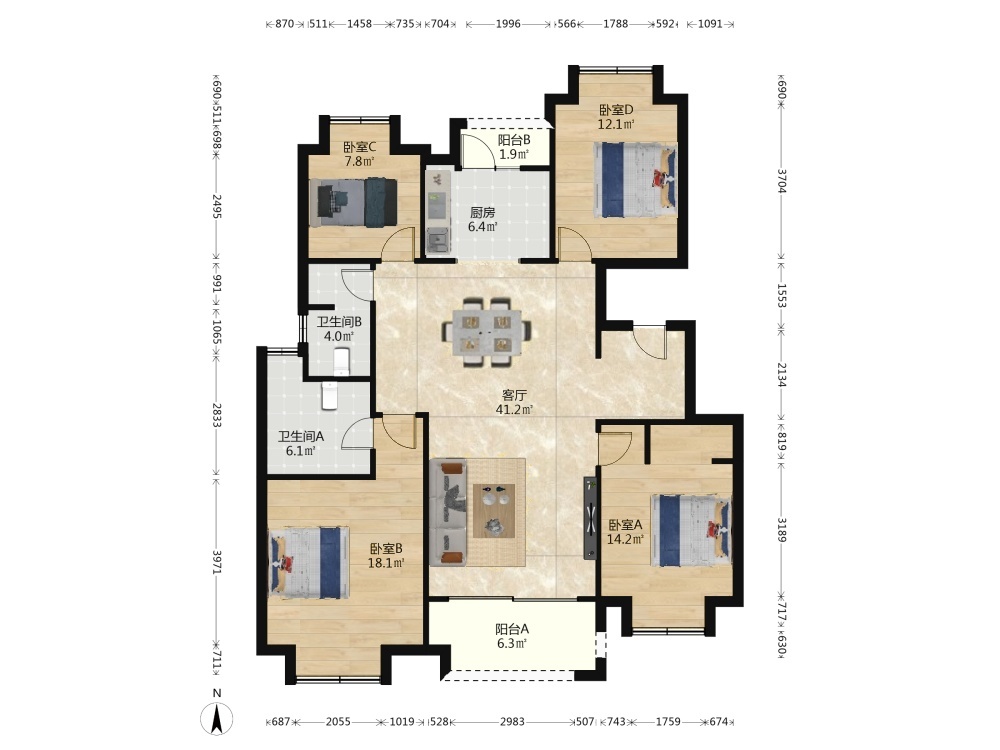 上海大成名庭二手房房源图片