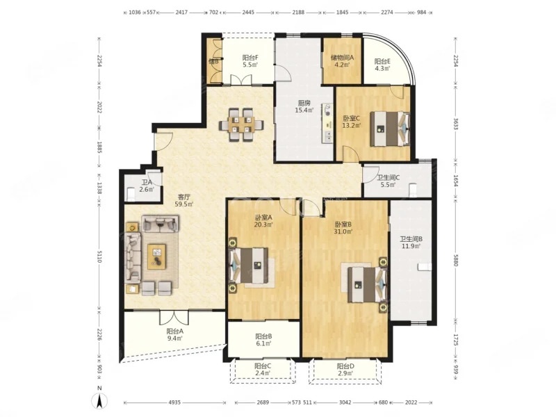 上海香山丽舍(公寓住宅)二手房房源图片
