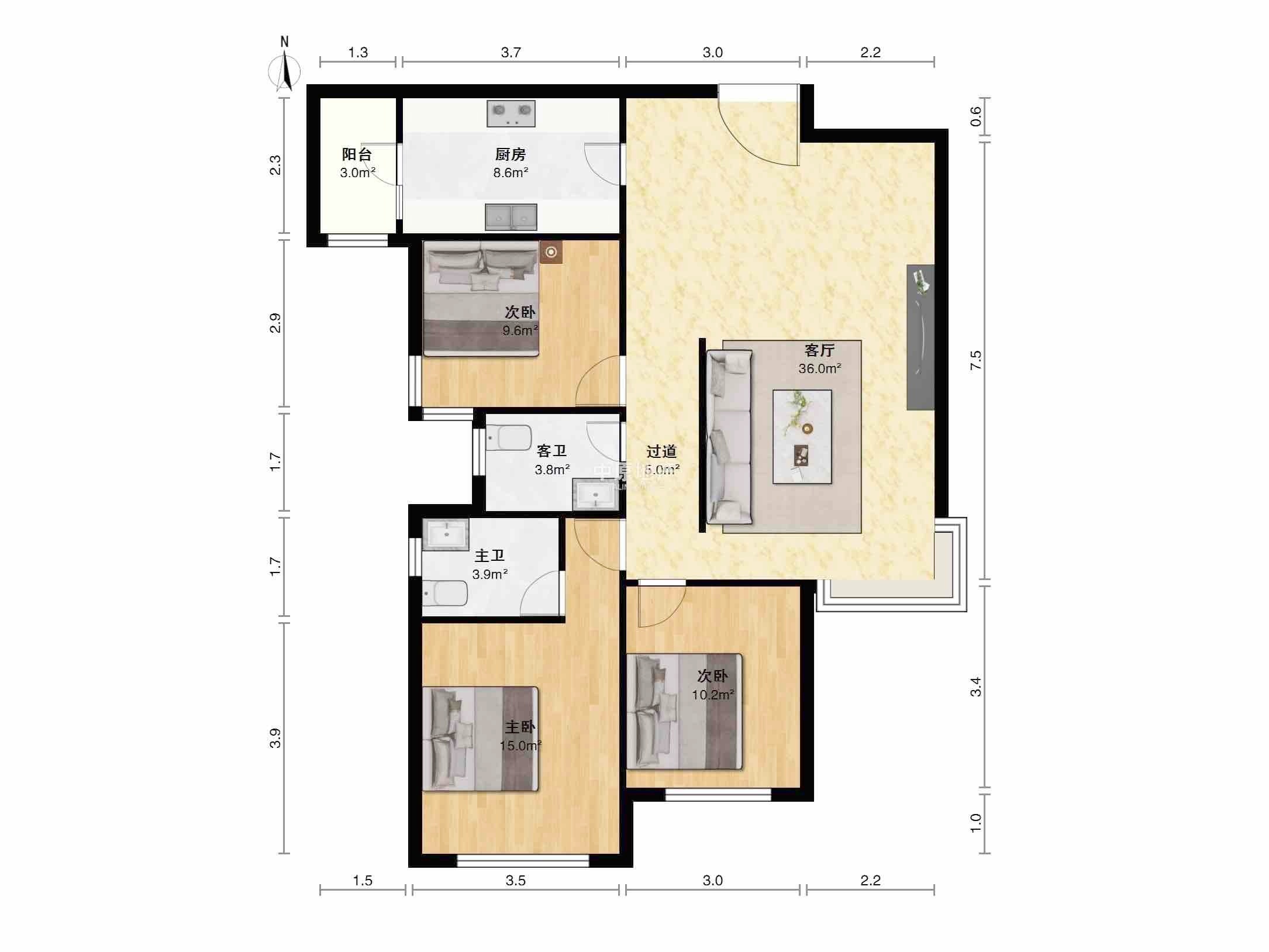 上海静安豪景苑二手房房源图片