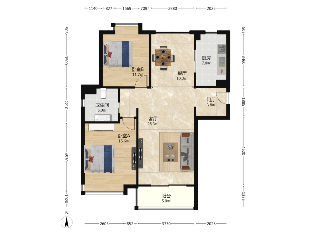 上海上海滩新昌城二手房房源图片