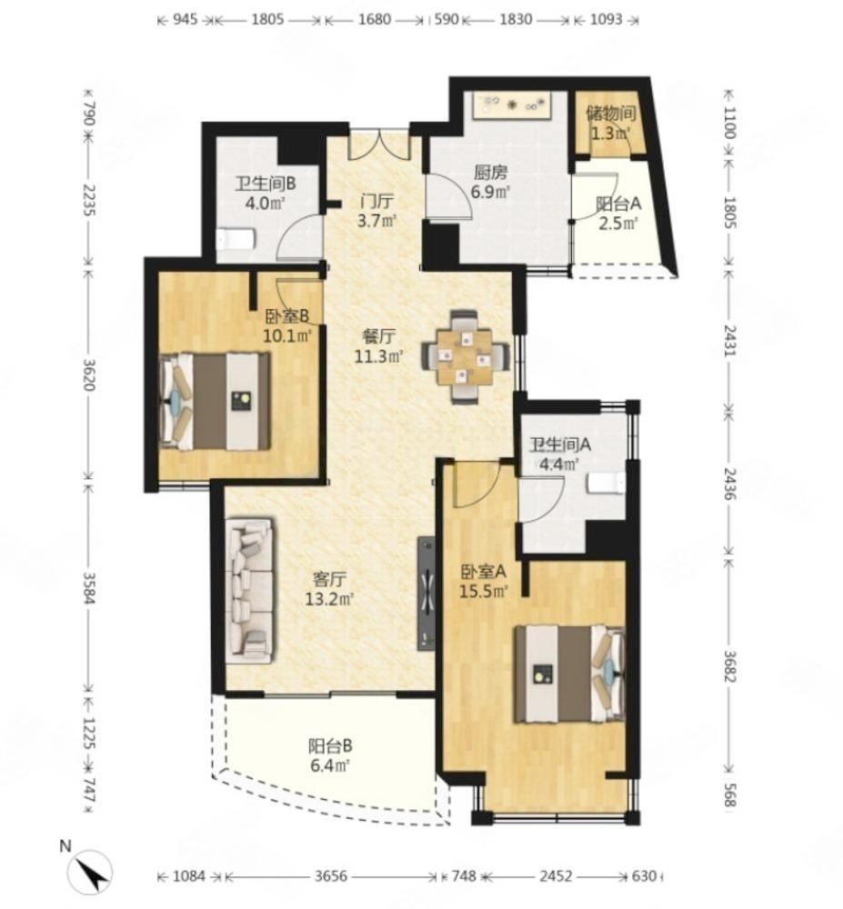 上海静安枫景苑二手房房源图片