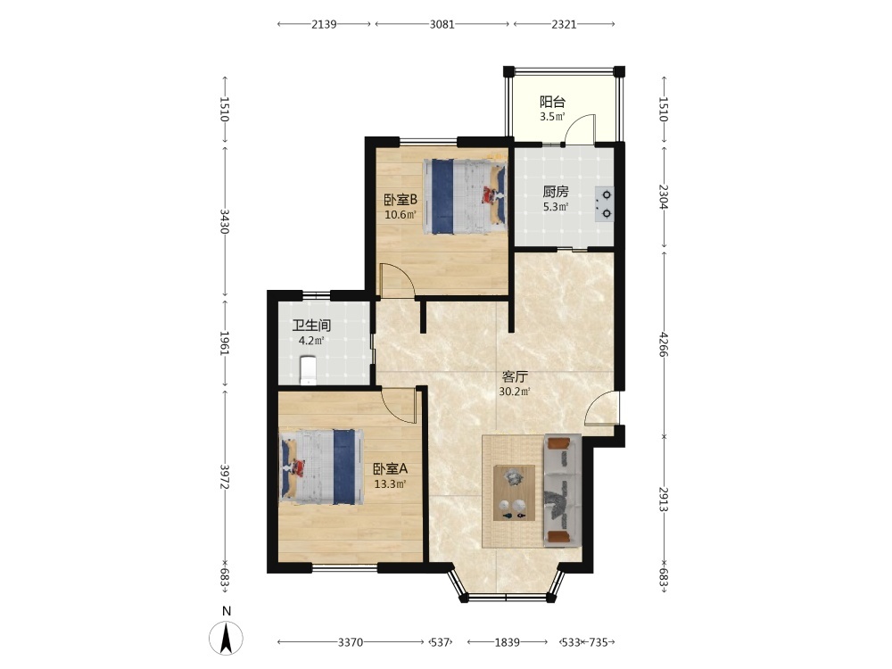 上海绿地崴廉公寓二手房房源图片