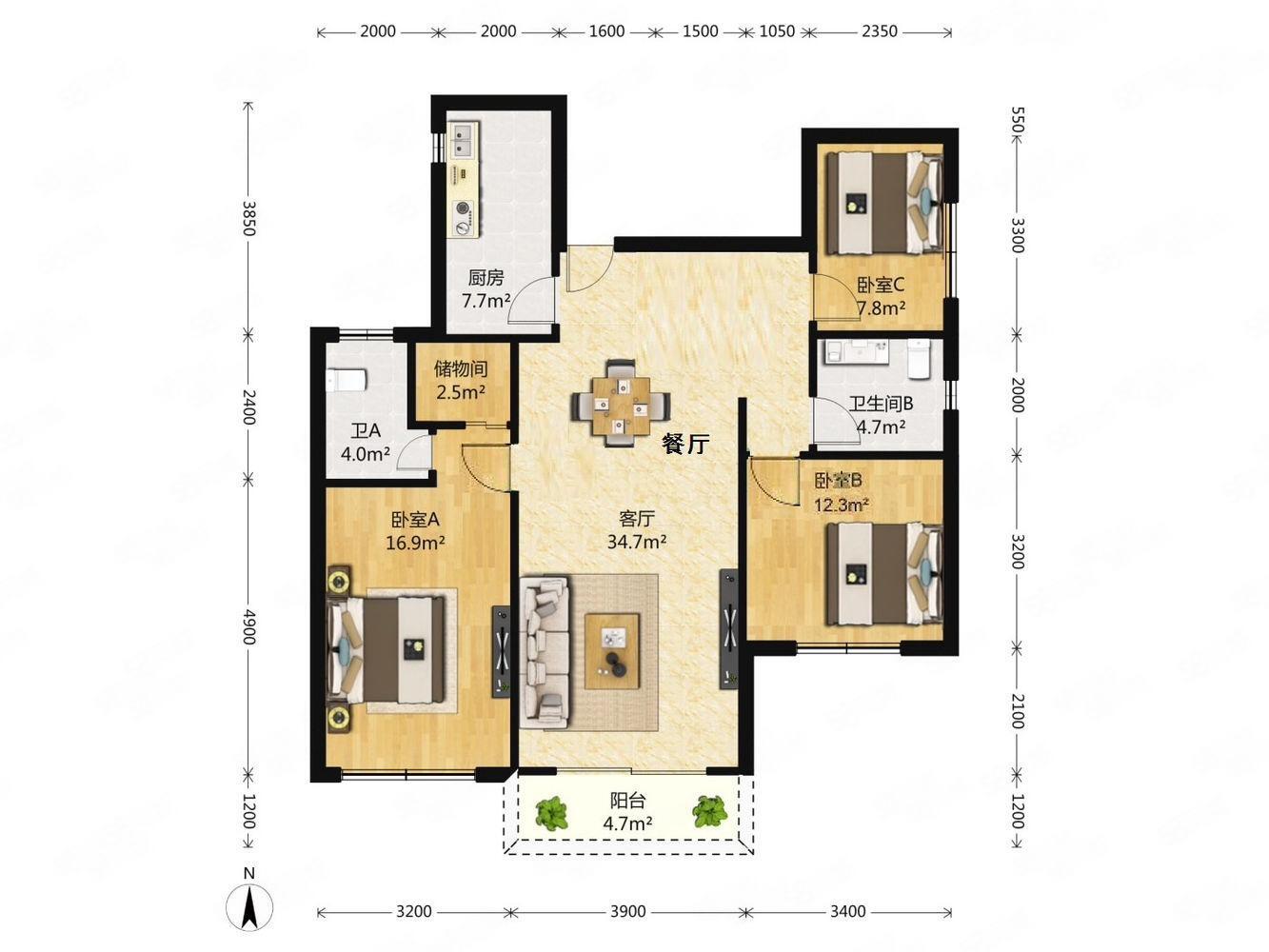 上海钦州花苑二手房房源图片