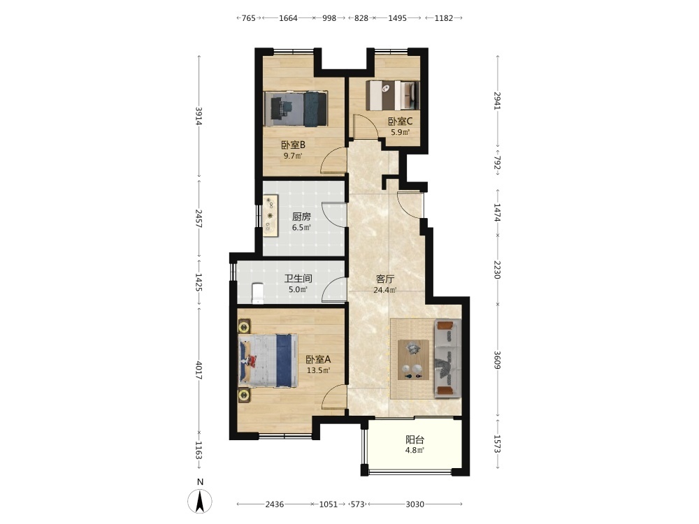 上海万科金色领域二手房房源图片
