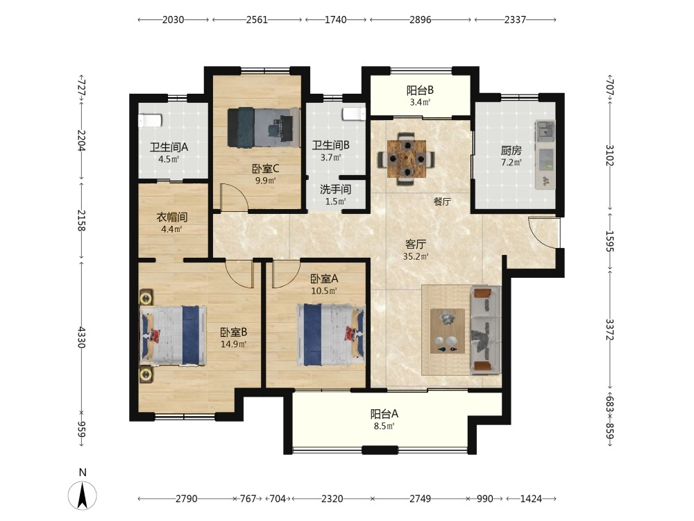 上海新城悠活城二手房房源图片