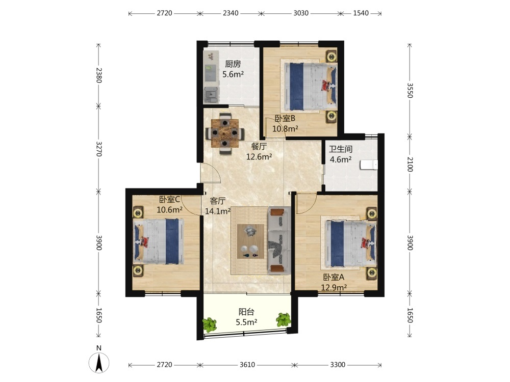 上海伟业金锦苑三村二手房房源图片