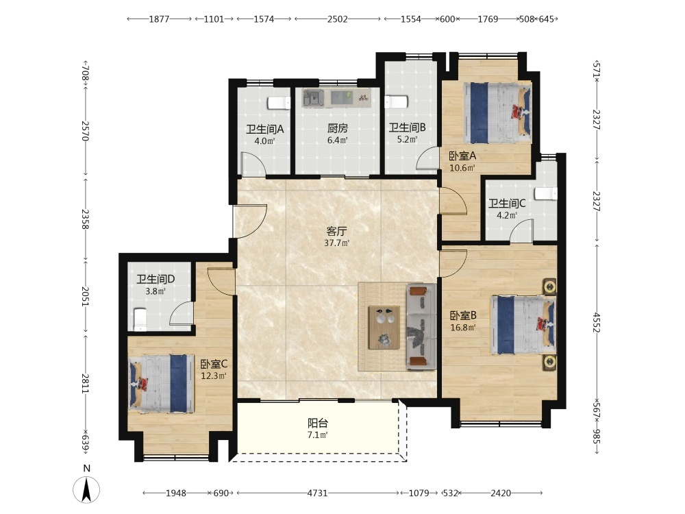 上海路劲悦茂府二手房房源图片