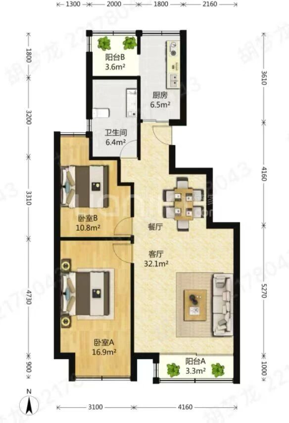 上海中福城(一期)二手房房源图片