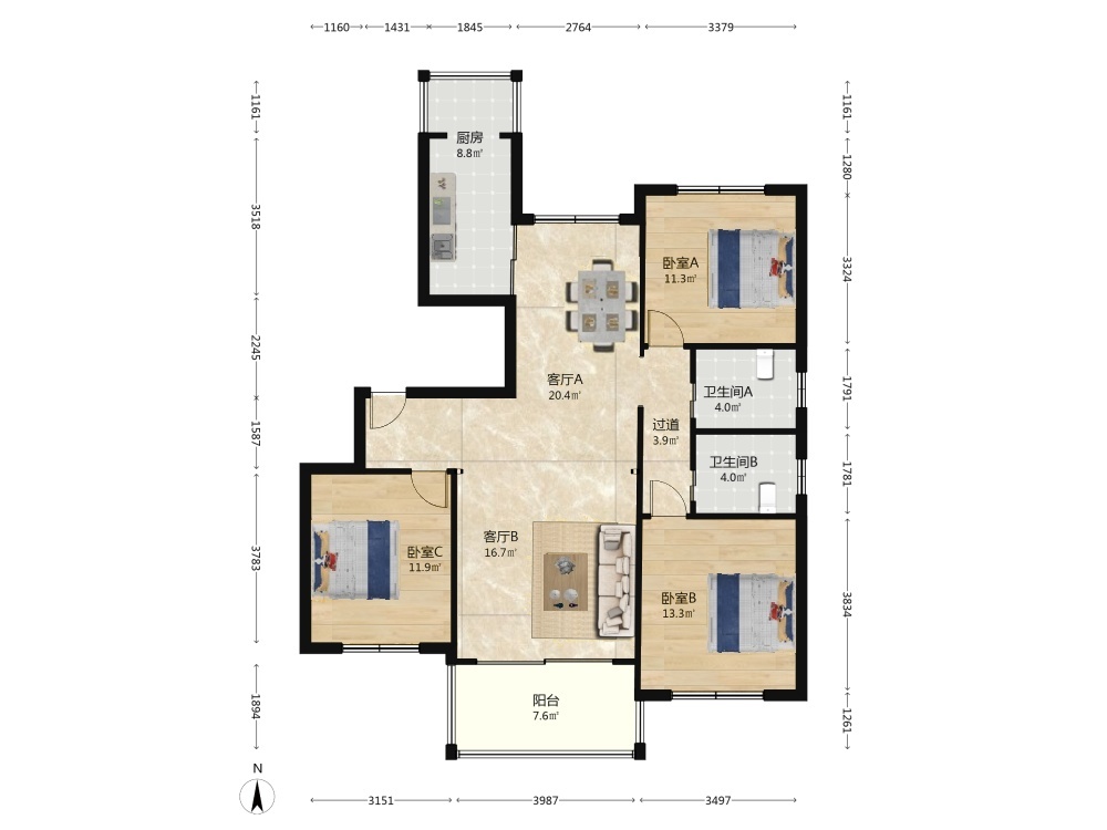 上海连城苑二手房房源图片