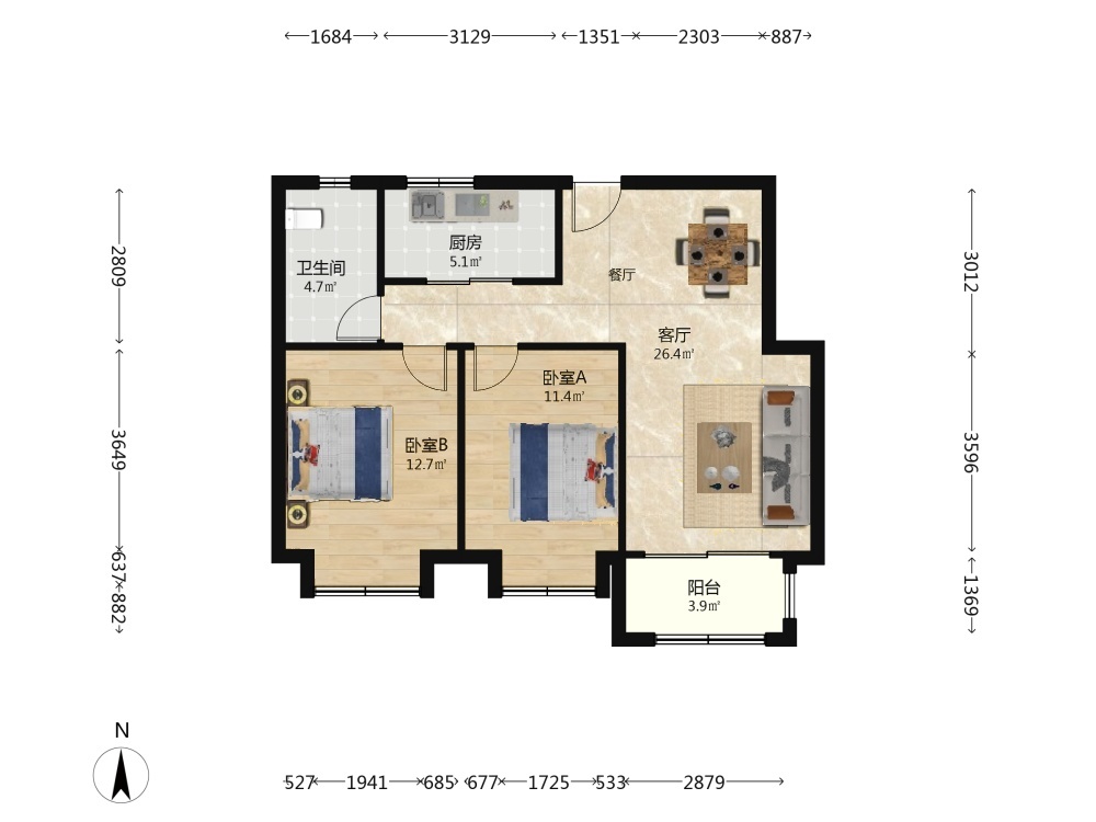 上海大成名庭二手房房源图片