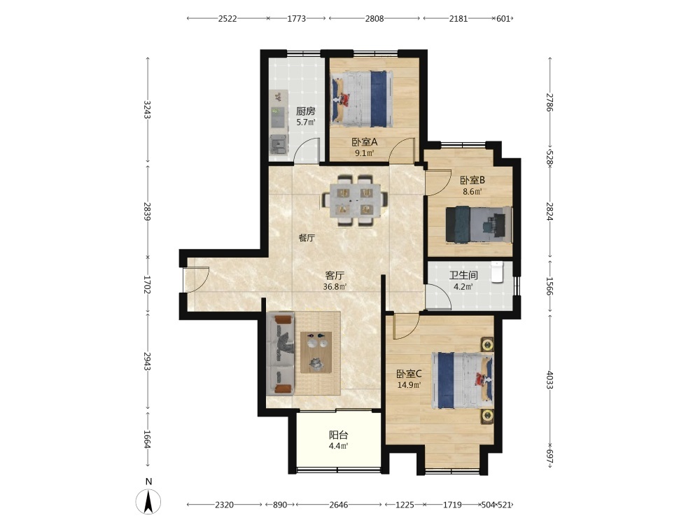 上海大成名庭二手房房源图片
