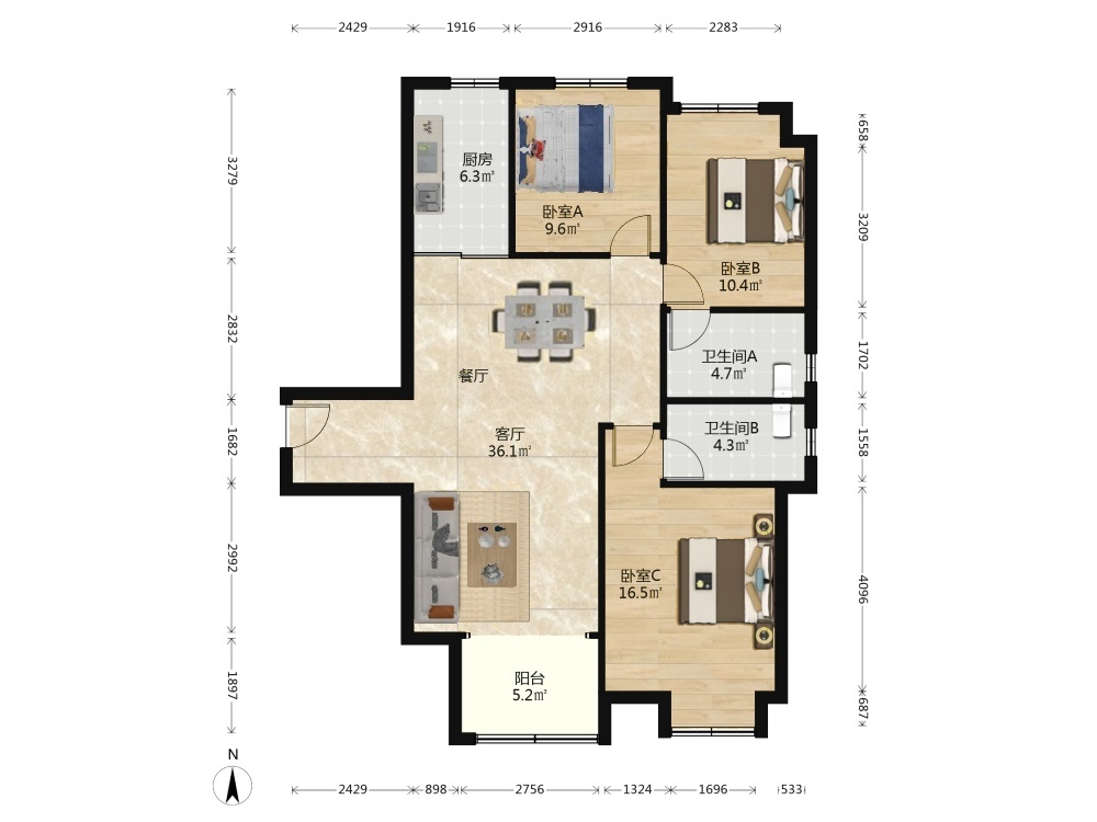 上海大成名庭二手房房源图片