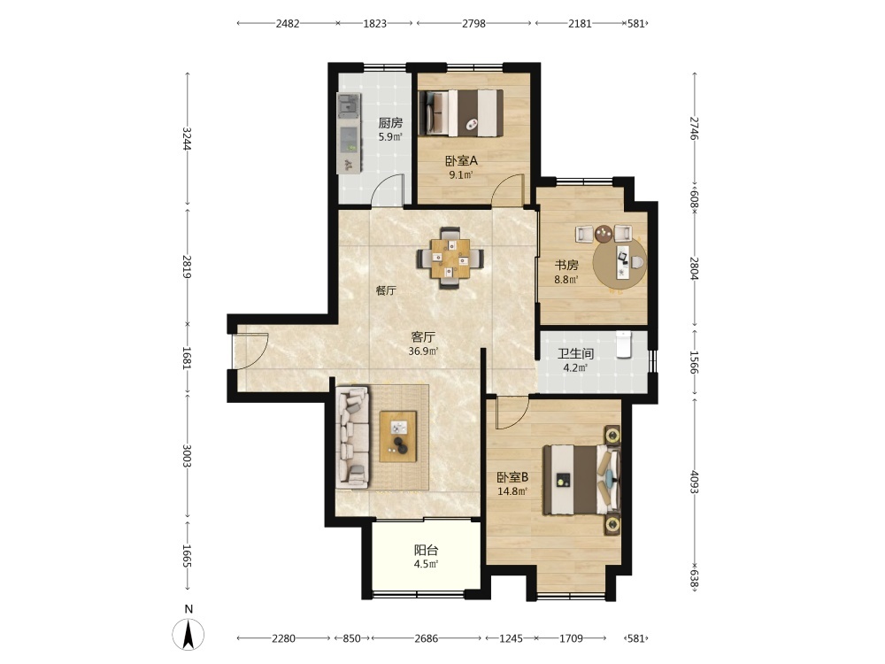 上海大成名庭二手房房源图片