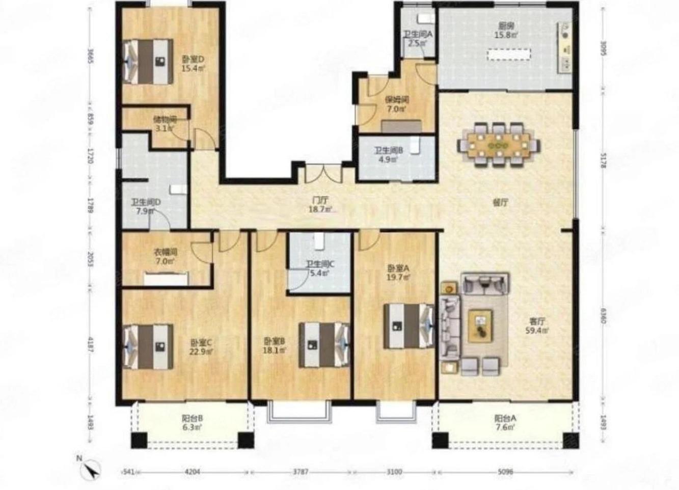 上海淮海名邸二手房房源图片