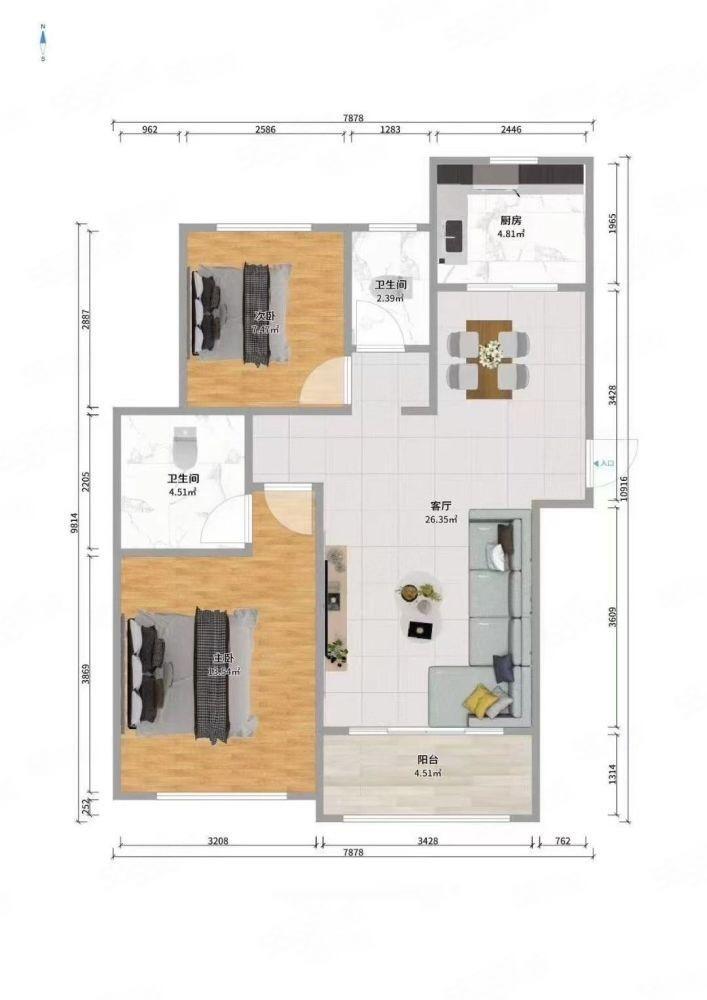 上海金海华城华美新苑二手房房源图片