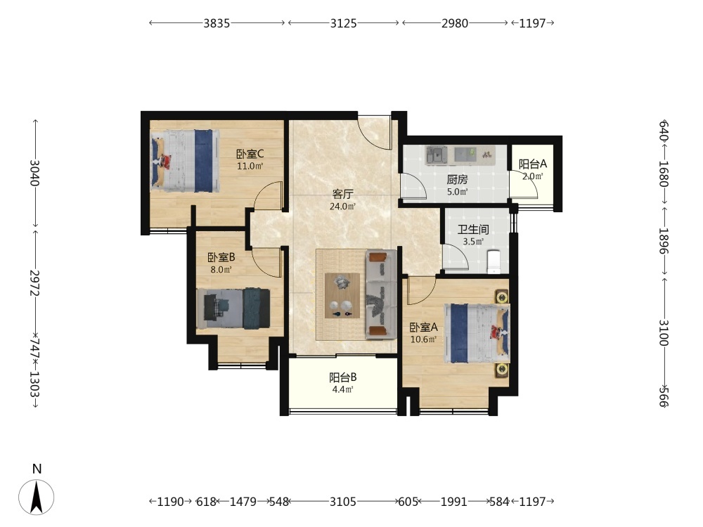 上海合景叠翠峰二期二手房房源图片