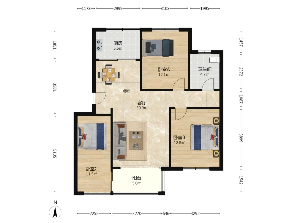 上海保利海上五月花二手房房源图片