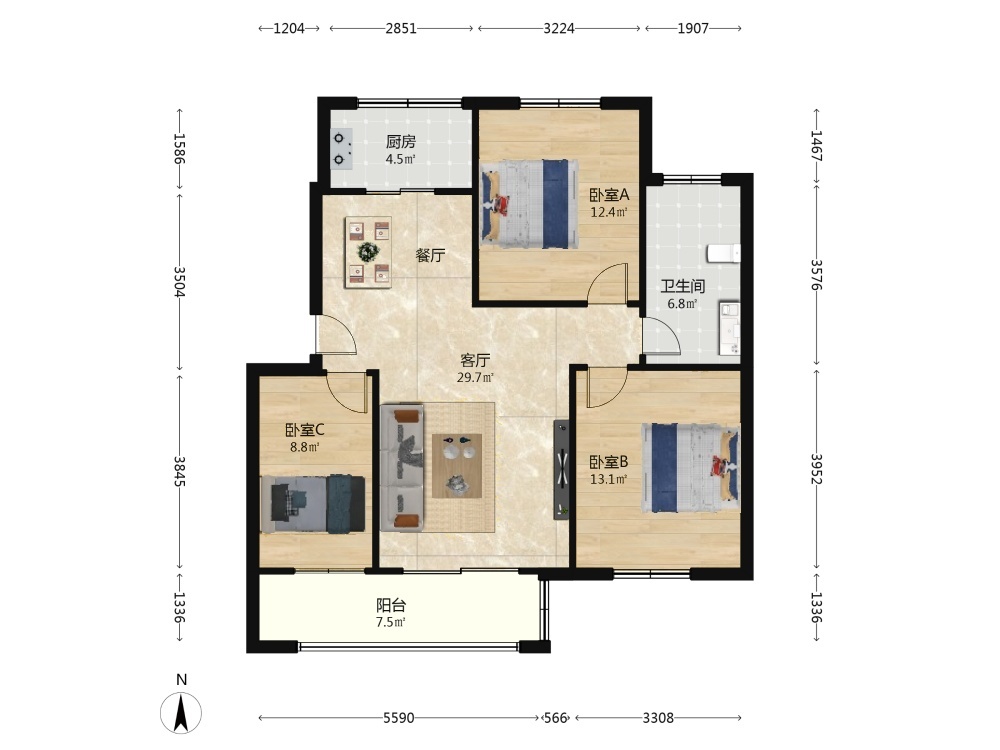 上海保利海上五月花二手房房源图片