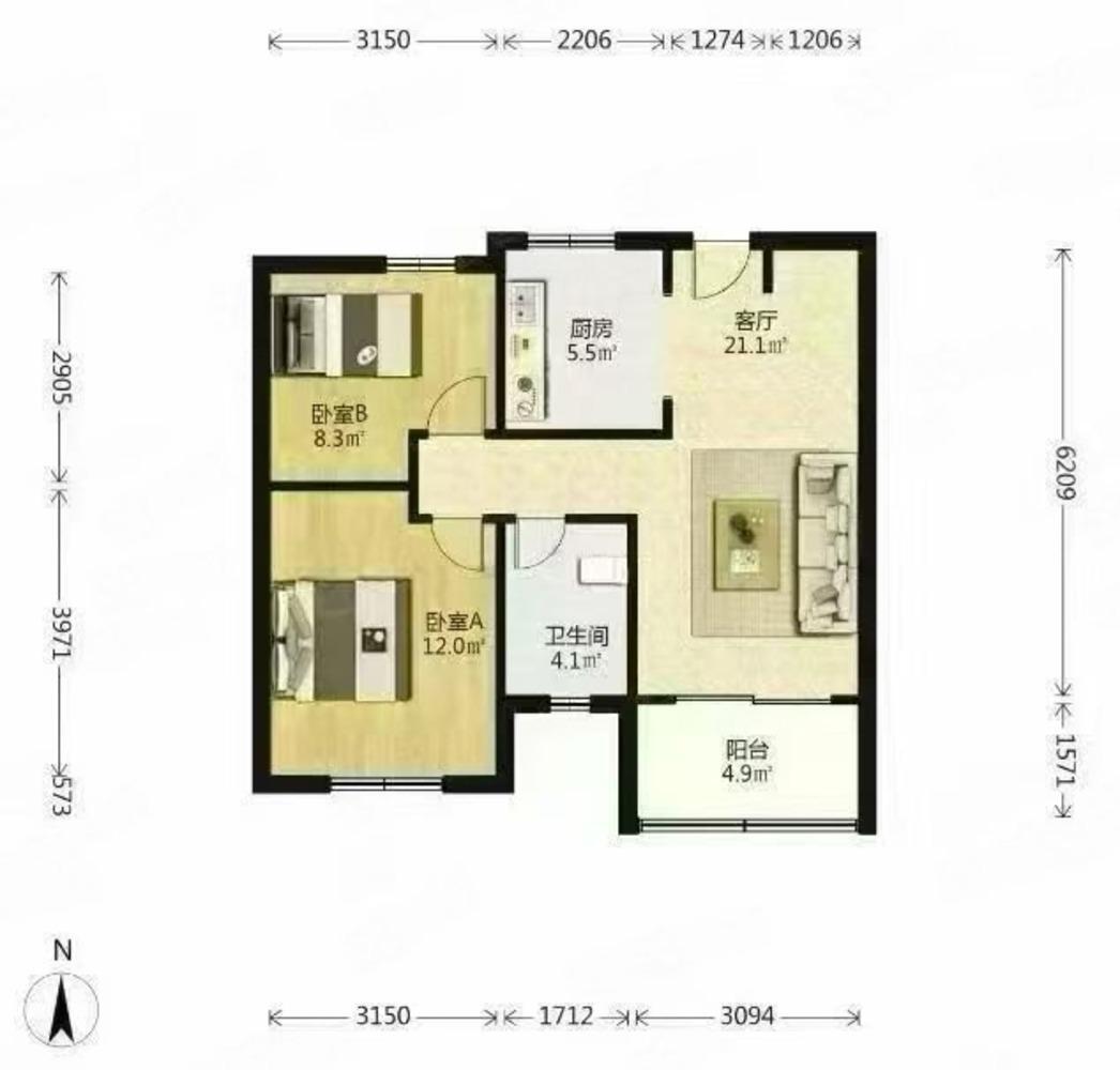 上海金海华城海清佳苑二手房房源图片