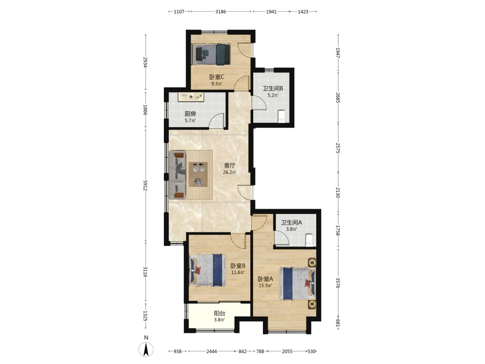 上海大成名庭二手房房源图片