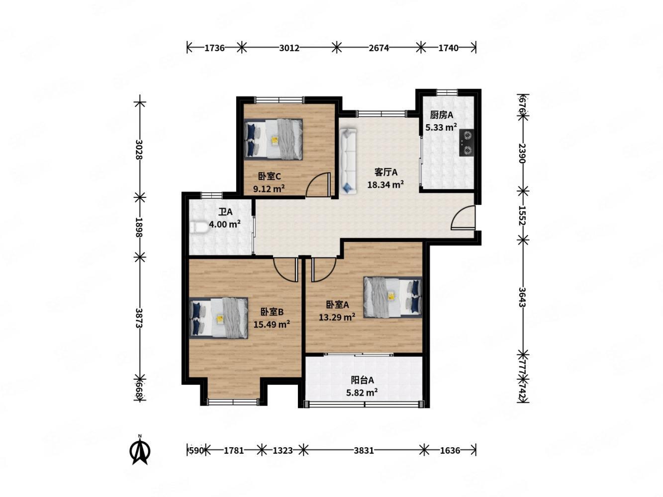 上海华高新苑(北区)二手房房源图片