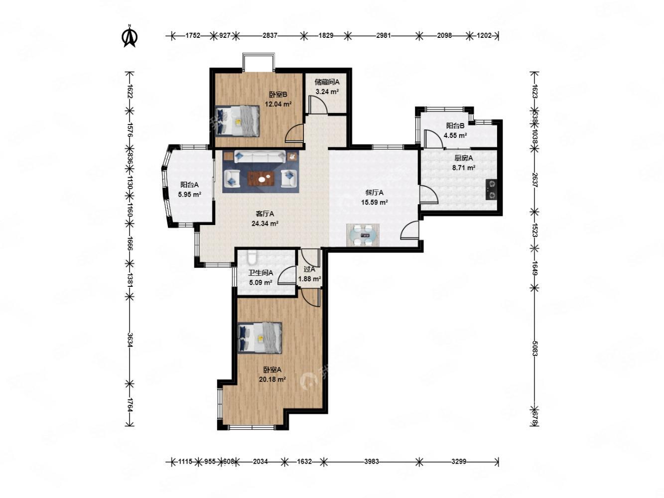 上海国际丽都城二手房房源图片