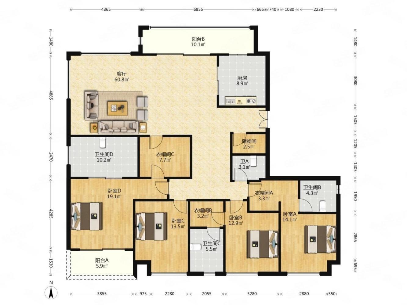 上海中粮瑞虹海景壹号二手房房源图片