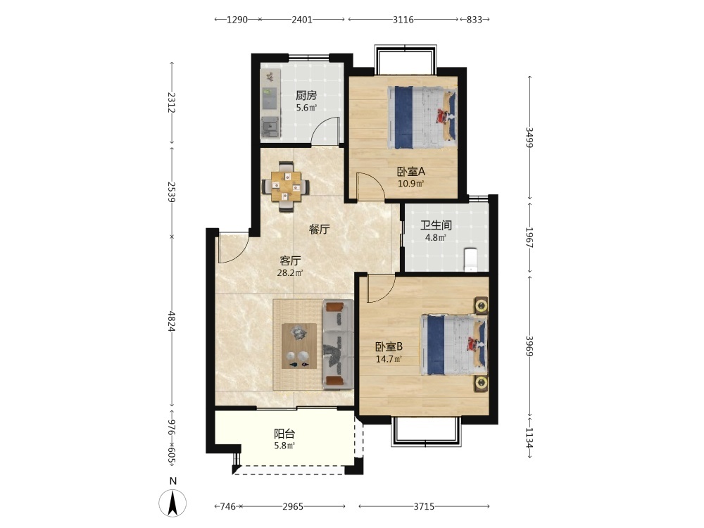 上海汇丰荷苑二手房房源图片